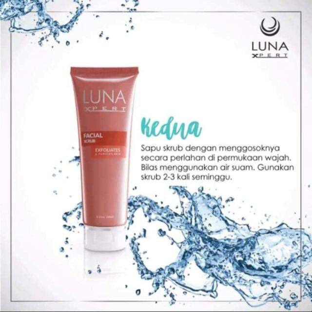LUNA Expert Facial Scrub Glowing Skin 100g, Gentle Exfoliating Face Scrub with Skin Brightening Formula, Removes Dead Skin Cells and Impurities, Smooths Texture, Enhances Natural Radiance - View 3 of 3