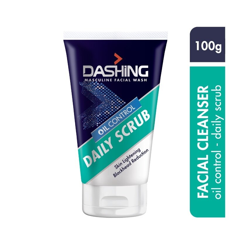 DASHING Whitening Scrub 100g, Lightening Facial Exfoliator with Blackhead Reducing Formula, Removes Dead Skin Cells and Impurities, Helps Brighten Skin, Smooth Texture, Fresh Clean Complexion - View 2 of 3