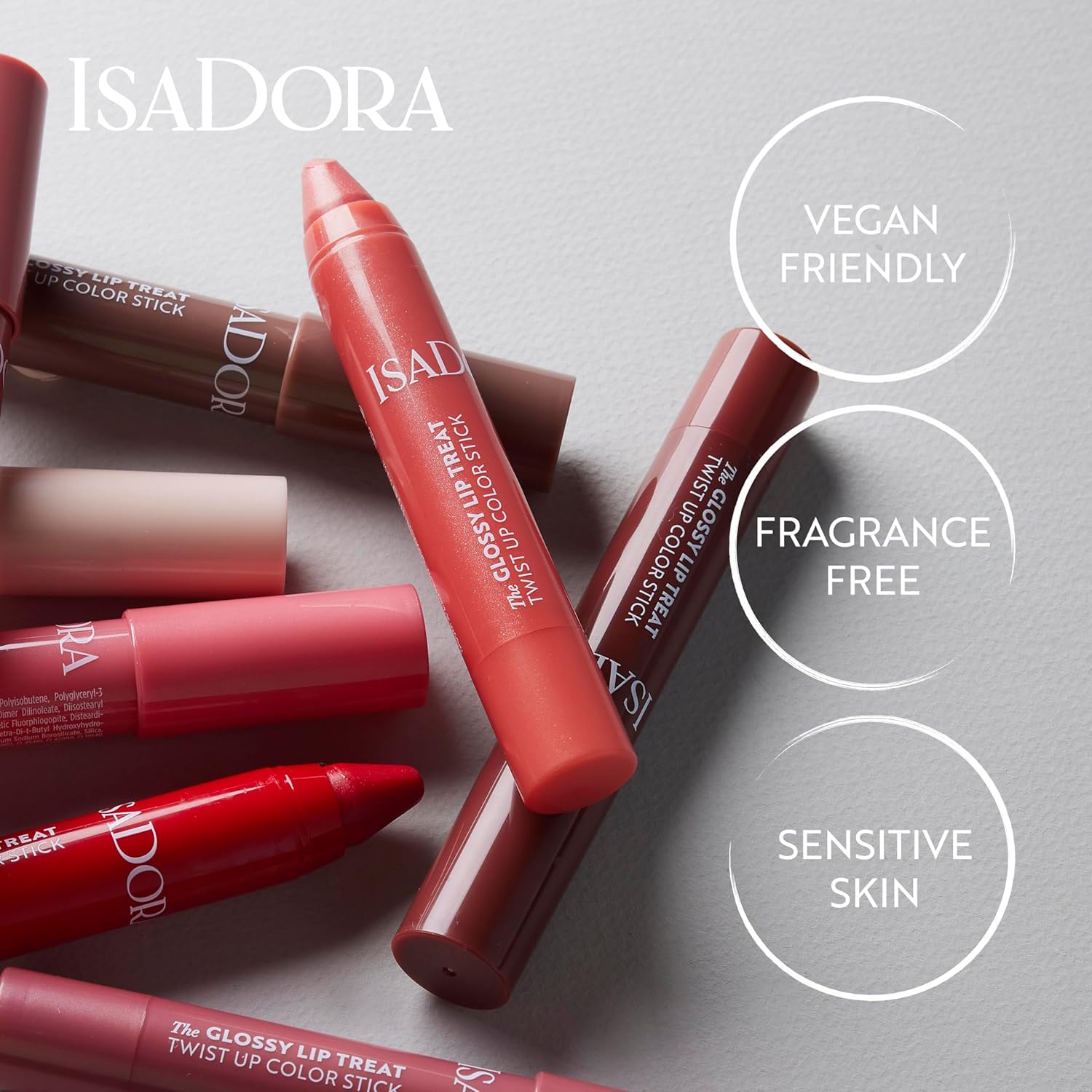 Isadora The Glossy Lip Treat Twist Up Color Stick 18 Lovely Lavender - View 3 of 6