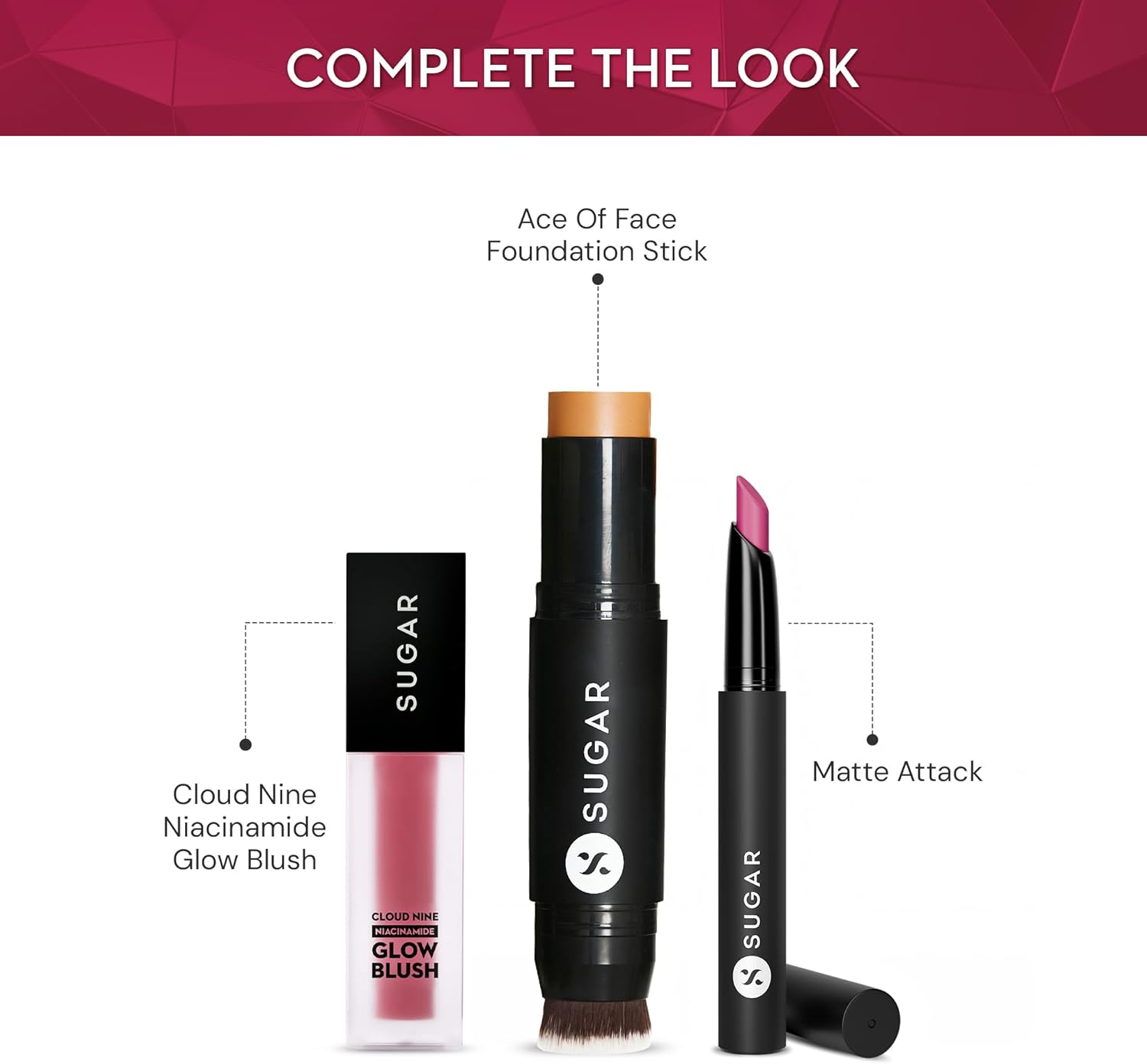 SUGAR Cosmetics Matt Attack Transferproof Lipstick 01 Boldplay (Cardinal Pink) Moisturizing, Long-lasting, Matte Finish - View 3 of 7