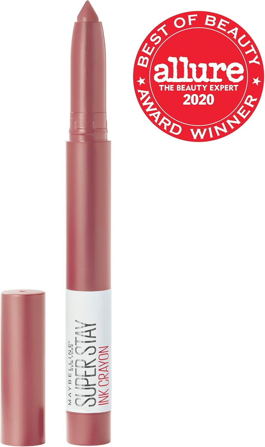 Maybelline Super Stay Ink Crayon Lipstick Makeup, Precision Tip Matte Lip Crayon with Built-in Sharpener, Longwear Up To 8Hrs, Lead The Way, Pink Beige, 1 Count - View 9 of 9
