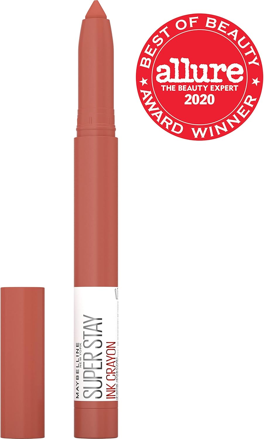 Maybelline New York SuperStay Ink Crayon Matte Long ear & Lasting Lipstick Makeup, With Built-in Sharpener, 160 Stop At Nothing, 0.04 OzW - View 6 of 9