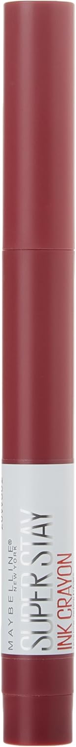 Maybelline New York Super Stay Ink Crayon Lipstick Makeup, Precision Tip Matte Lip Crayon with Built-in Sharpener, Longwear Up To 8Hrs, Accept A Dare, Wine Pink, 1 Count - View 8 of 9