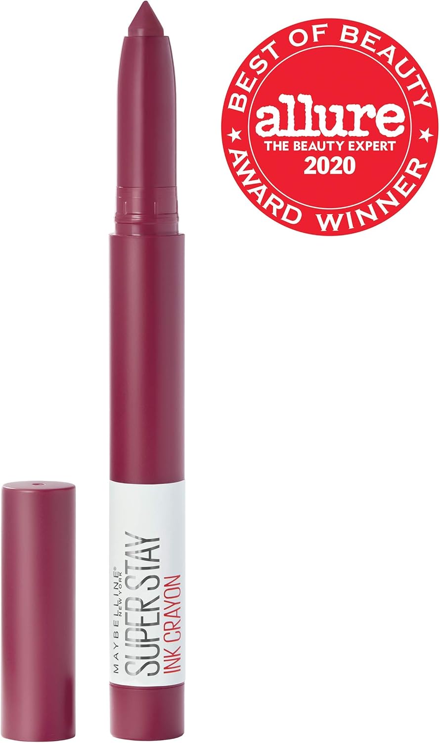 Maybelline New York Super Stay Ink Crayon Lipstick Makeup, Precision Tip Matte Lip Crayon with Built-in Sharpener, Longwear Up To 8Hrs, Accept A Dare, Wine Pink, 1 Count - View 9 of 9