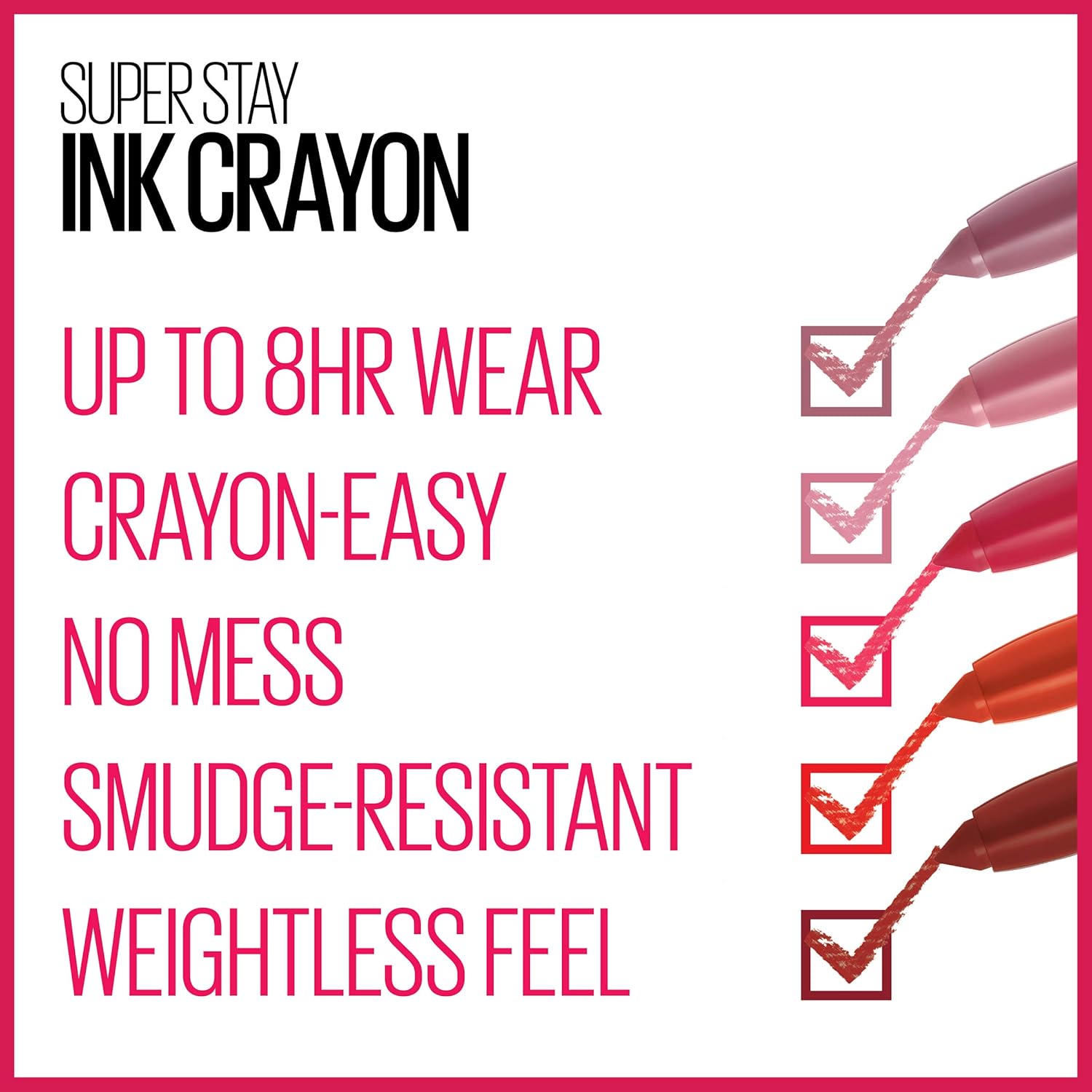 Maybelline New York Maybelline SuperStay Ink Crayon Matte Longwear Lipstick With Built-in Sharpener, Know No Limits, 0.04 Ounce - View 4 of 6