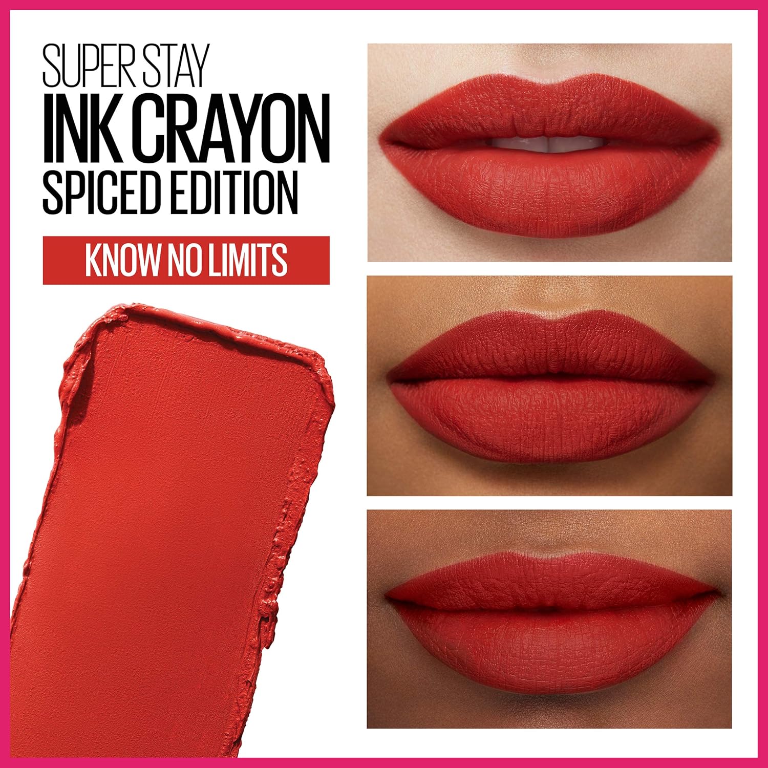 Maybelline New York Maybelline SuperStay Ink Crayon Matte Longwear Lipstick With Built-in Sharpener, Know No Limits, 0.04 Ounce - View 6 of 6