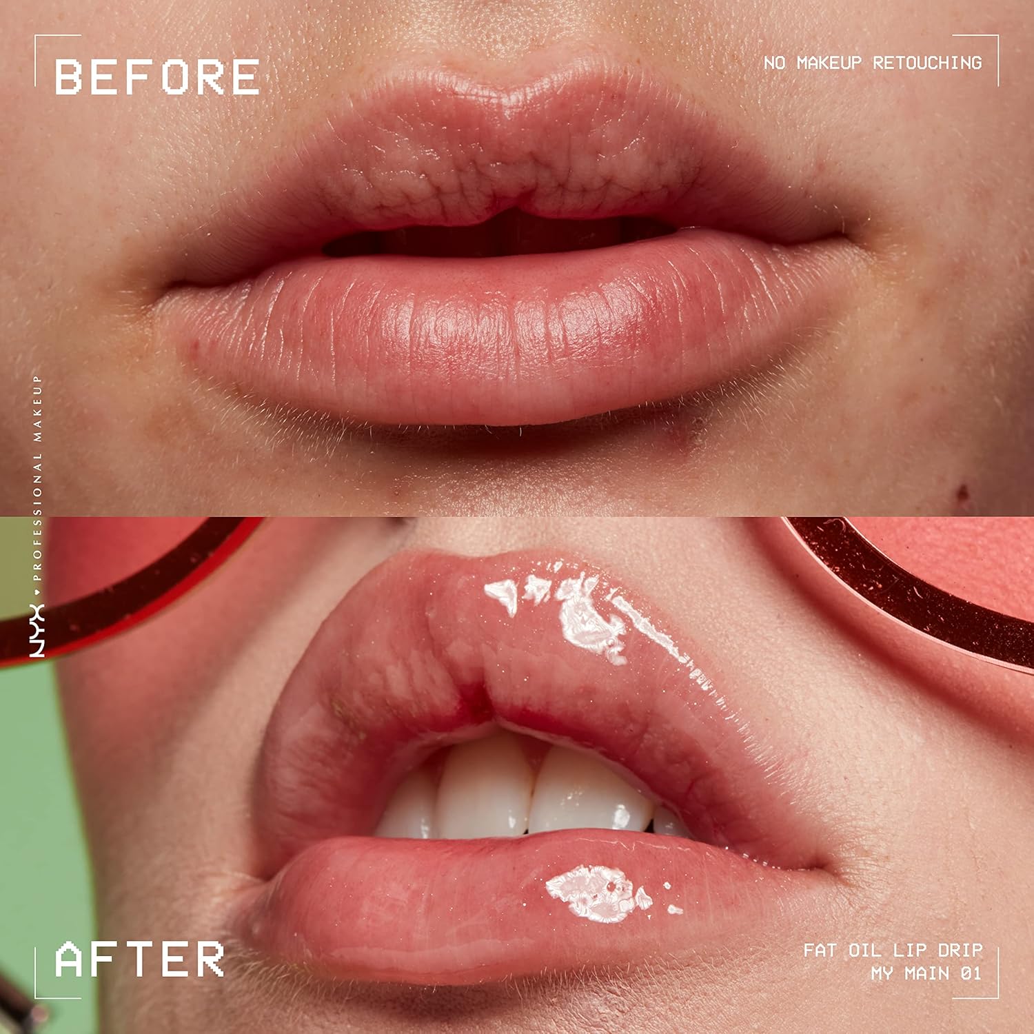 NYX PROFESSIONAL MAKEUP Fat Oil Lip Drip, Moisturizing, Shiny, Vegan Tinted Lip Gloss, Non-Sticky Finish, 12H Hydration, Squalane, Raspberry and Cloudberry Oils - DRIP MY MAIN - View 2 of 7