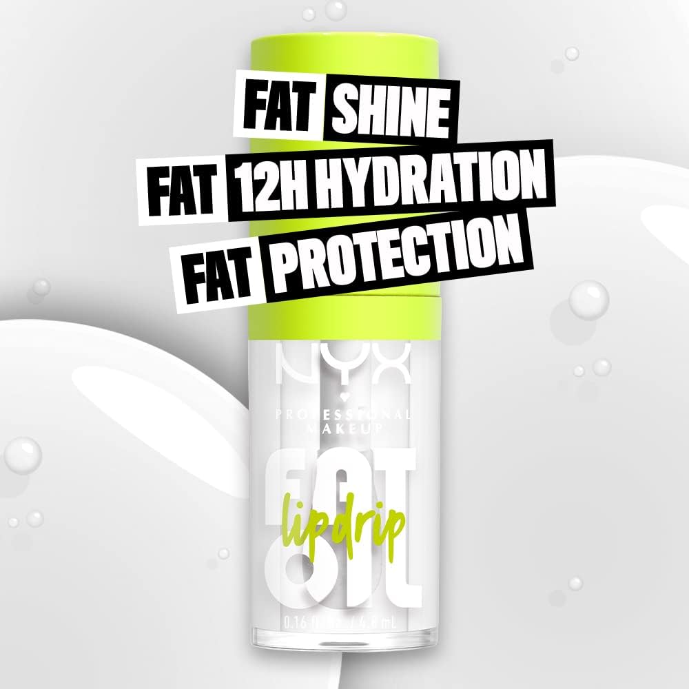 NYX PROFESSIONAL MAKEUP Fat Oil Lip Drip, Moisturizing, Shiny, Vegan Tinted Lip Gloss, Non-Sticky Finish, 12H Hydration, Squalane, Raspberry and Cloudberry Oils - DRIP MY MAIN - View 7 of 7