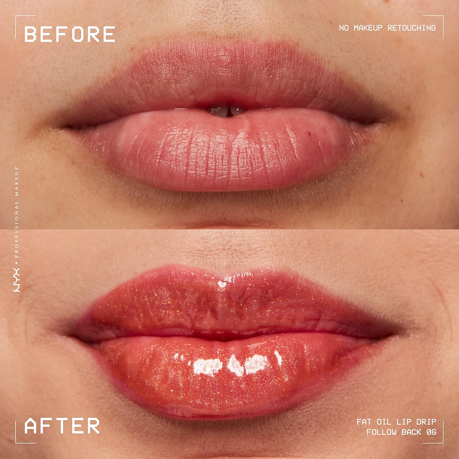 NYX PROFESSIONAL MAKEUP Fat Oil Lip Drip, Moisturizing, Shiny, Vegan Tinted Lip Gloss, Non-Sticky Finish, 12H Hydration, Squalane, Raspberry and Cloudberry Oils - FOLLOW BACK - View 2 of 7