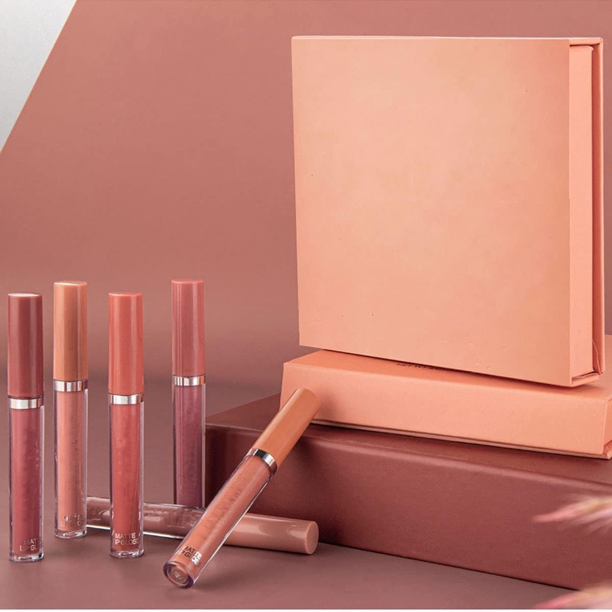 6 Pcs Matte Liquid Lipstick Set, Non-Stick Cup Not Fade Matte Lipstick, Highly Pigment Velvety Nude Liquid Lipstick, Long Lasting Waterproof Liquid Lipstick - View 2 of 6