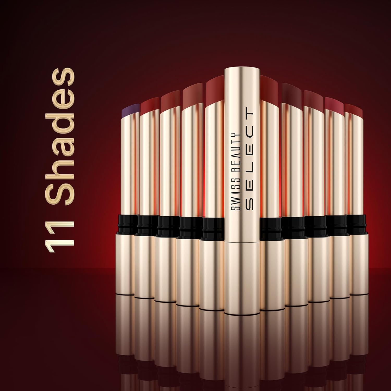 Swiss Beauty Select High On Shine Creamy Lipstick | With Mirror-shine finish | Enriched with Vitamin E | Shade- Admirer Plum, 1g | - View 3 of 8