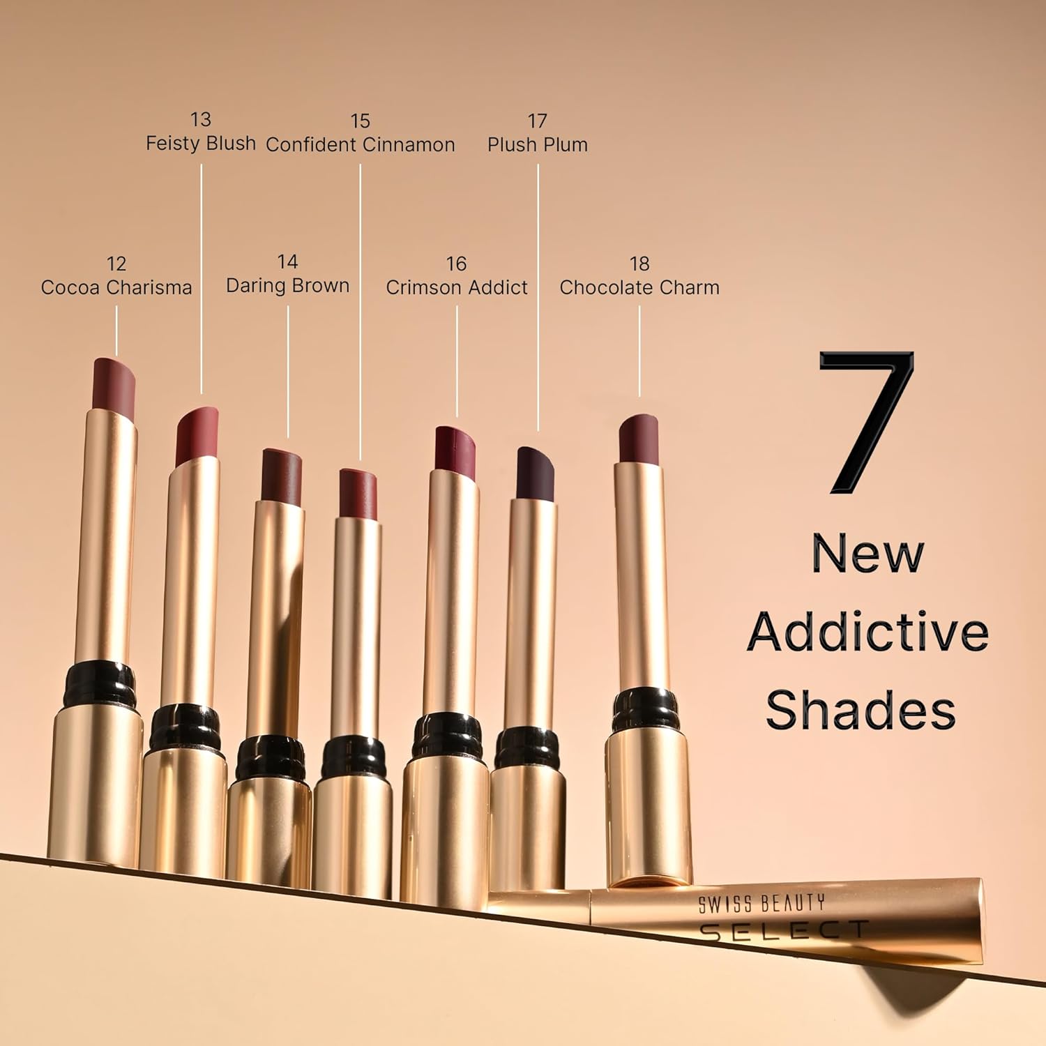 Swiss Beauty Lipstick Chocolate Charm (Matte) - View 5 of 7
