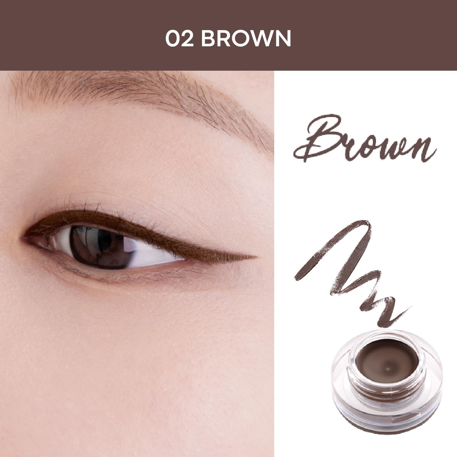 TONYMOLY Back Gel Eyeliner Z2, Brwon – Smudge-Proof & Waterproof Eyeliner, K-beauty 4g - View 2 of 8
