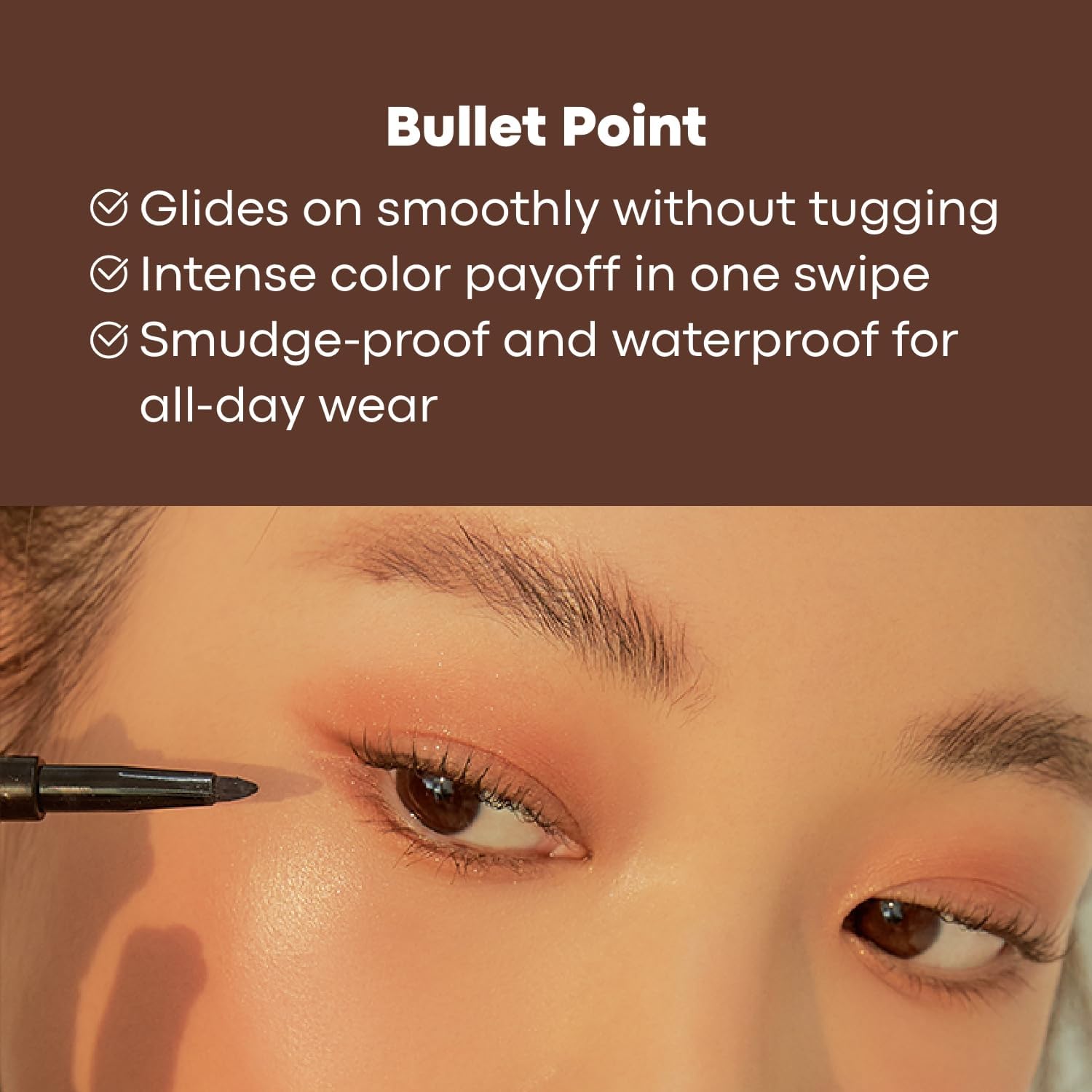 TONYMOLY Back Gel Eyeliner Z2, Brwon – Smudge-Proof & Waterproof Eyeliner, K-beauty 4g - View 6 of 8
