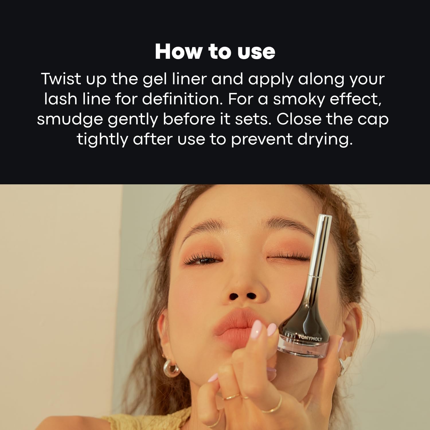 TONYMOLY Back Gel Eyeliner Z3, Pearl Brown – Smudge-Proof & Waterproof Eyeliner, K-beauty 4g - View 3 of 8
