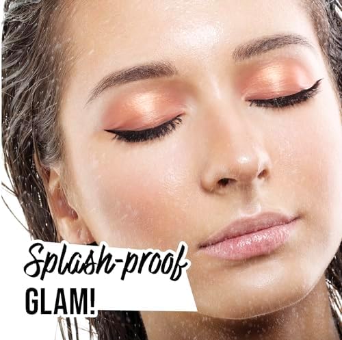 NOON'S UP Flat Eyeliner (Chic-Black) - K-Beauty Precision Liquid Liner | Ultra-Slim Dual-Flat Brush | 24H Waterproof, Smudge-Proof & Sweat-Resistant | Quick Dry (0.5g) - View 2 of 6