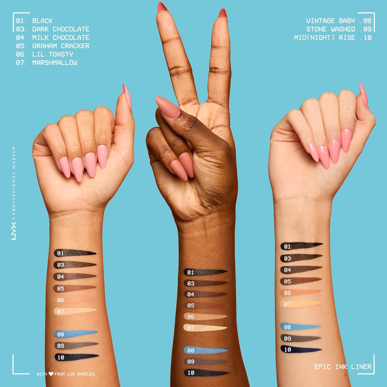 NYX PROFESSIONAL MAKEUP Epic Ink Liquid Eyeliner, Long-Lasting, Waterproof, 01 Black - View 4 of 8