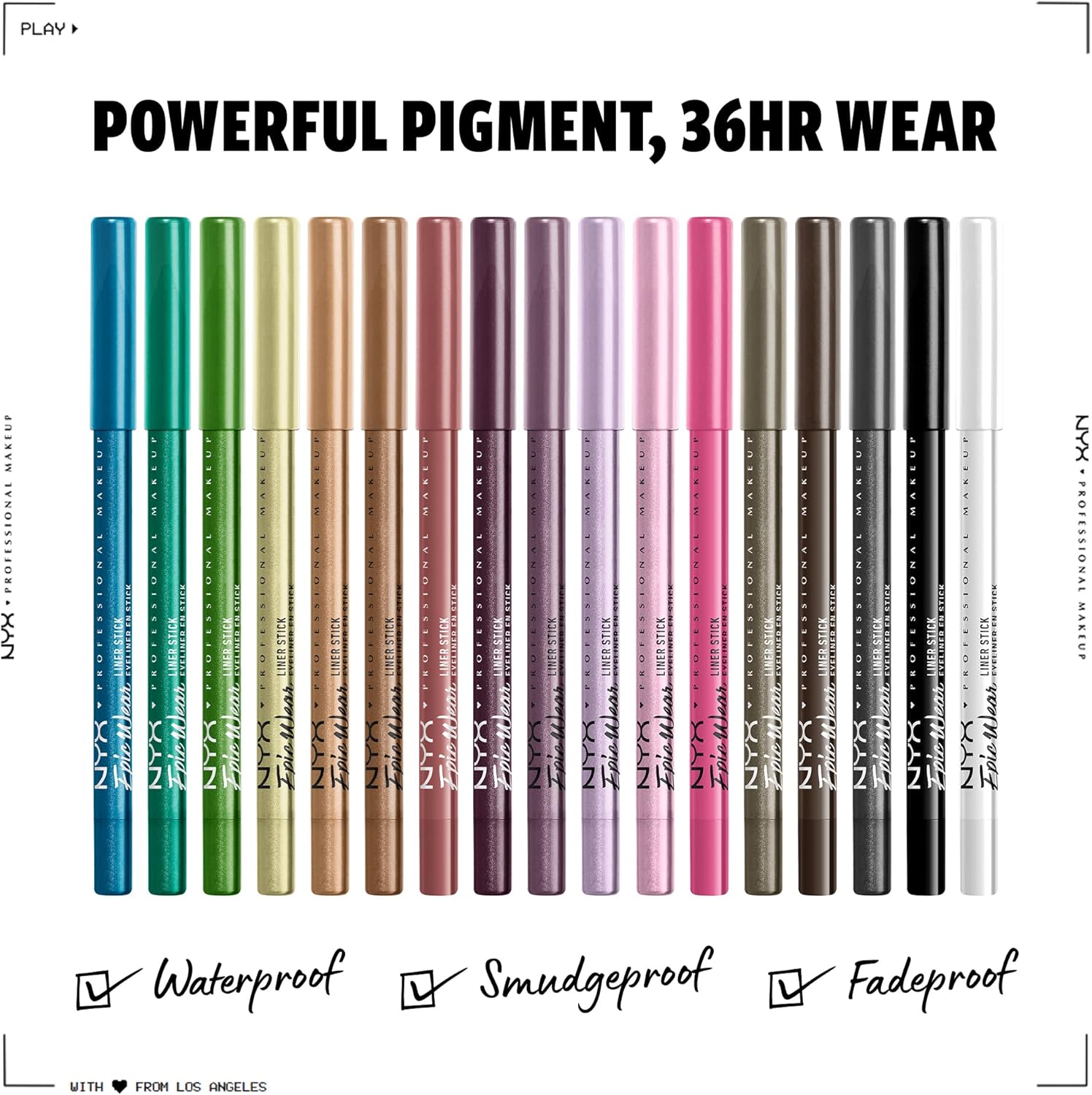 NYX PROFESSIONAL MAKEUP Epic Wear Liner Stick, Long-Lasting Eyeliner Pencil - Gunmetal Gaze - View 5 of 5