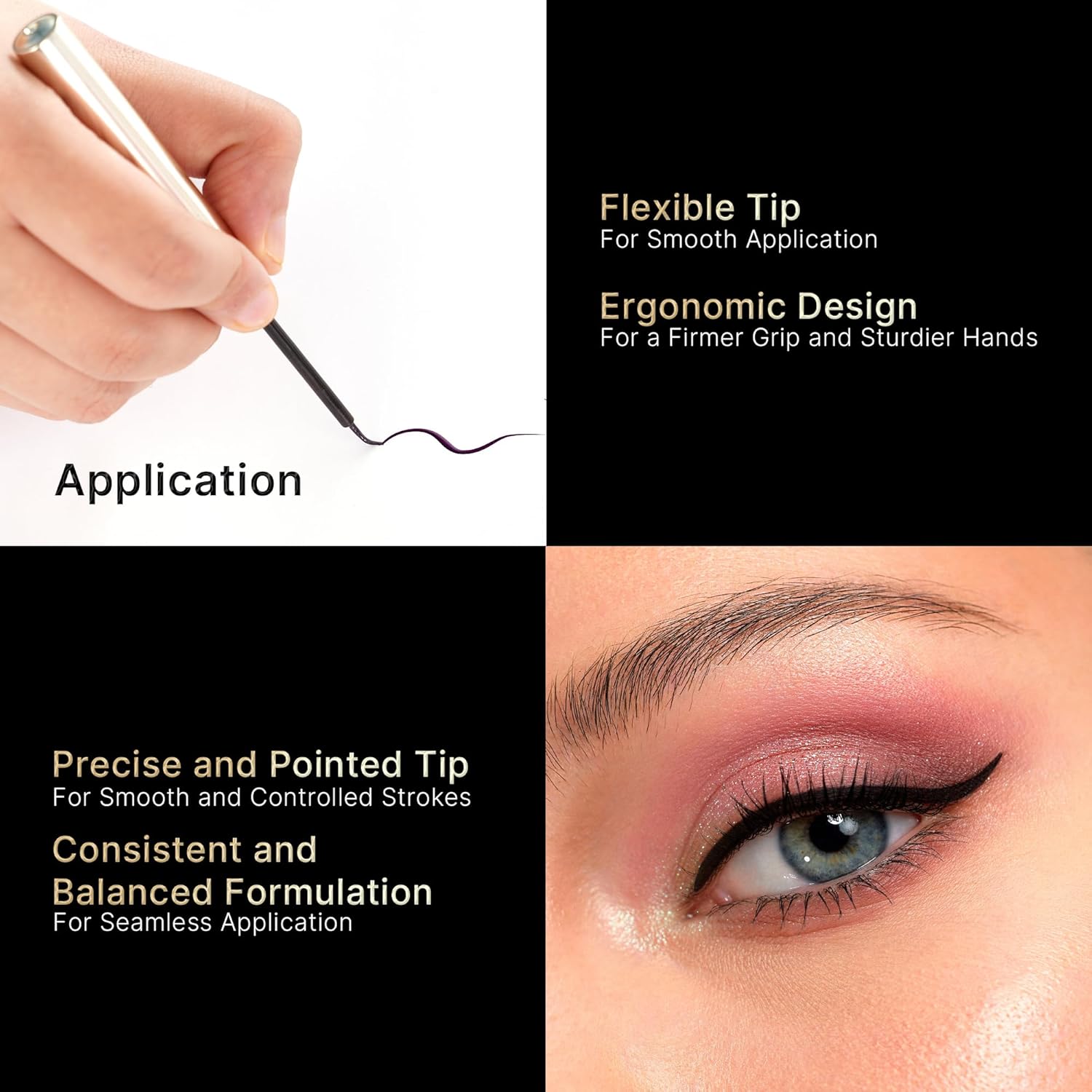SWISS BEAUTY Select Here To Stay Semi-Matte Liquid Waterproof Eyeliner | With Precise & Pointed Tip | Smudge-Proof, Transfer- Proof | Shade- Wanderlust Blue| 3ml | - View 4 of 7