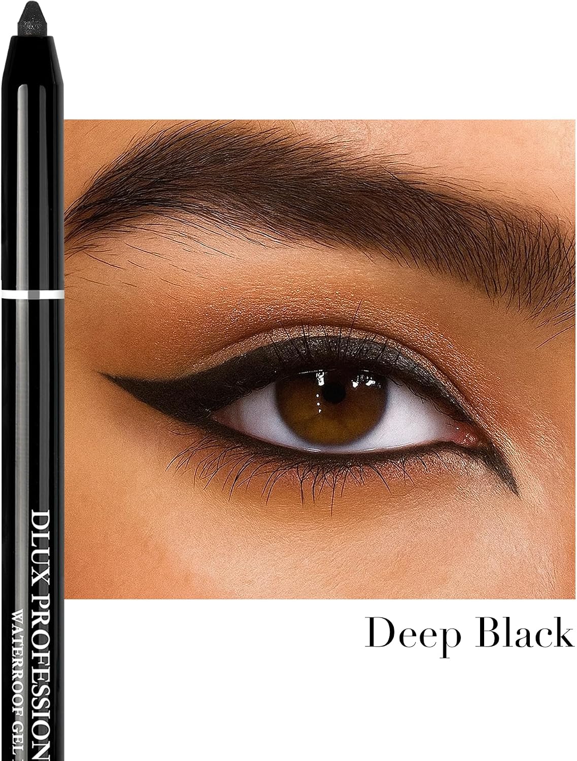 DLUX PROFESSIONAL Gel Eyeliner (Black) - 4g Stick Eye liner, Waterproof Pencil Gel Liner, Smooth Cream Eye shadow, Smudge-Free, Long-Lasting, Intense Colours, Easy To Use Korean Cosmetic - View 6 of 7