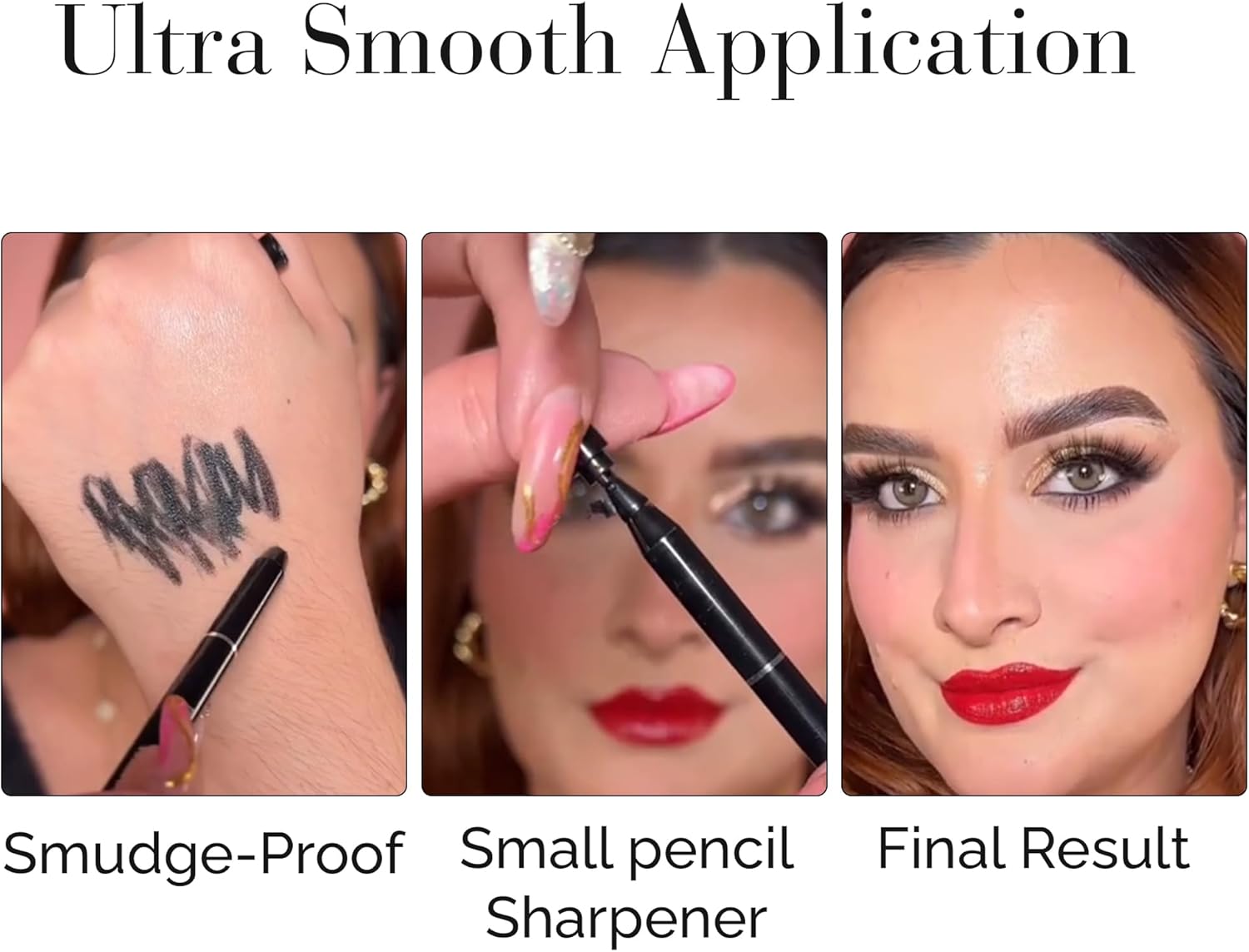 DLUX PROFESSIONAL Gel Eyeliner - 4g Stick Eye liner, Waterproof Pencil Gel Liner, Smooth Cream Eye shadow, Smudge-Free, Long-Lasting, Intense Colours, Easy To Use Korean Cosmetic - View 2 of 7