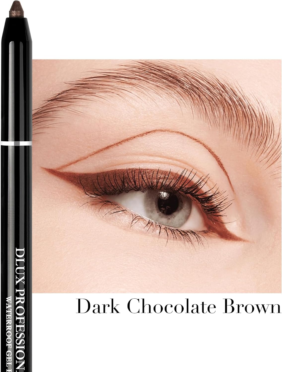 DLUX PROFESSIONAL Gel Eyeliner - 4g Stick Eye liner, Waterproof Pencil Gel Liner, Smooth Cream Eye shadow, Smudge-Free, Long-Lasting, Intense Colours, Easy To Use Korean Cosmetic - View 6 of 7