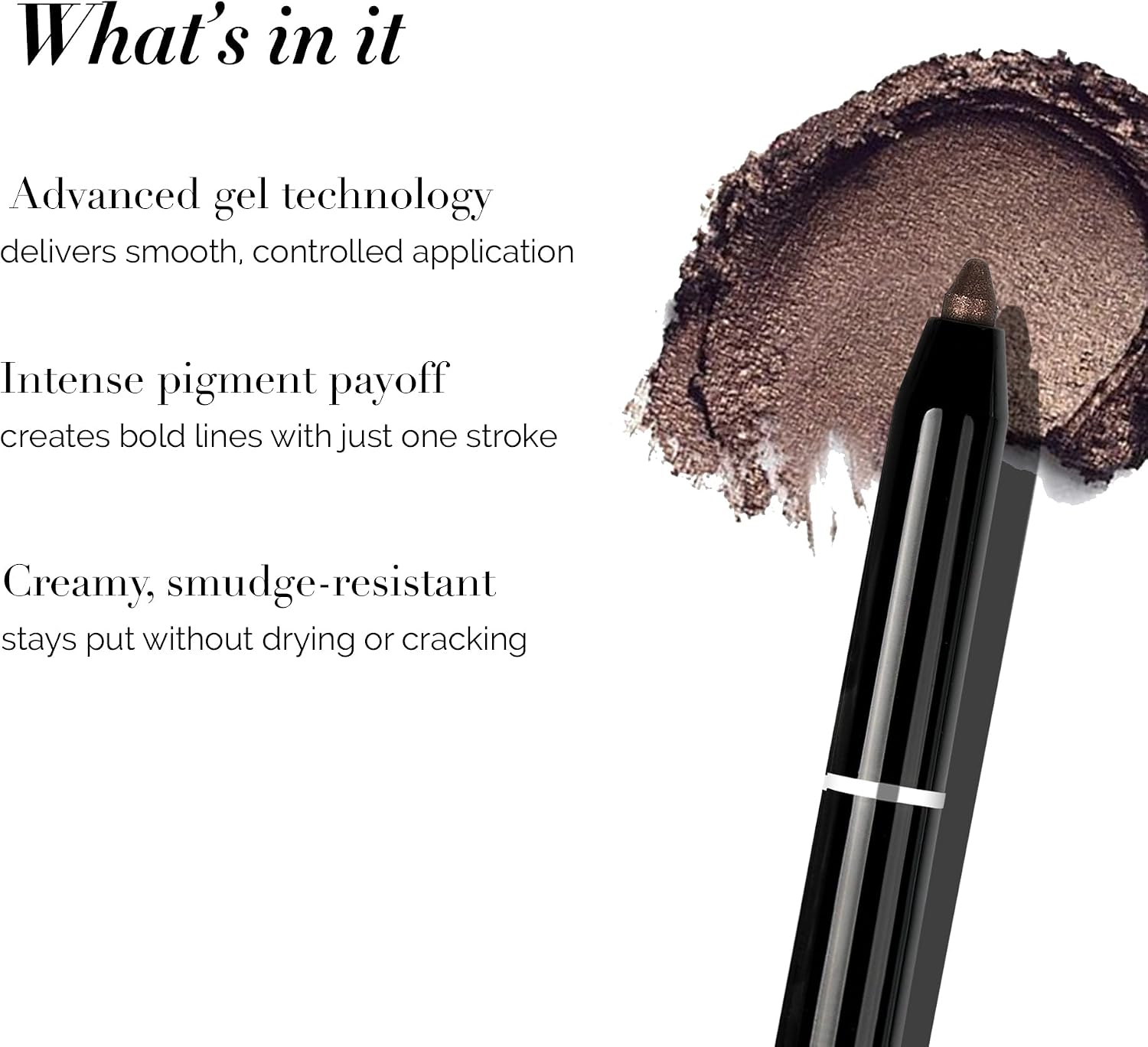DLUX PROFESSIONAL Gel Eyeliner - 4g Stick Eye liner, Waterproof Pencil Gel Liner, Smooth Cream Eye shadow, Smudge-Free, Long-Lasting, Intense Colours, Easy To Use Korean Cosmetic - View 7 of 7