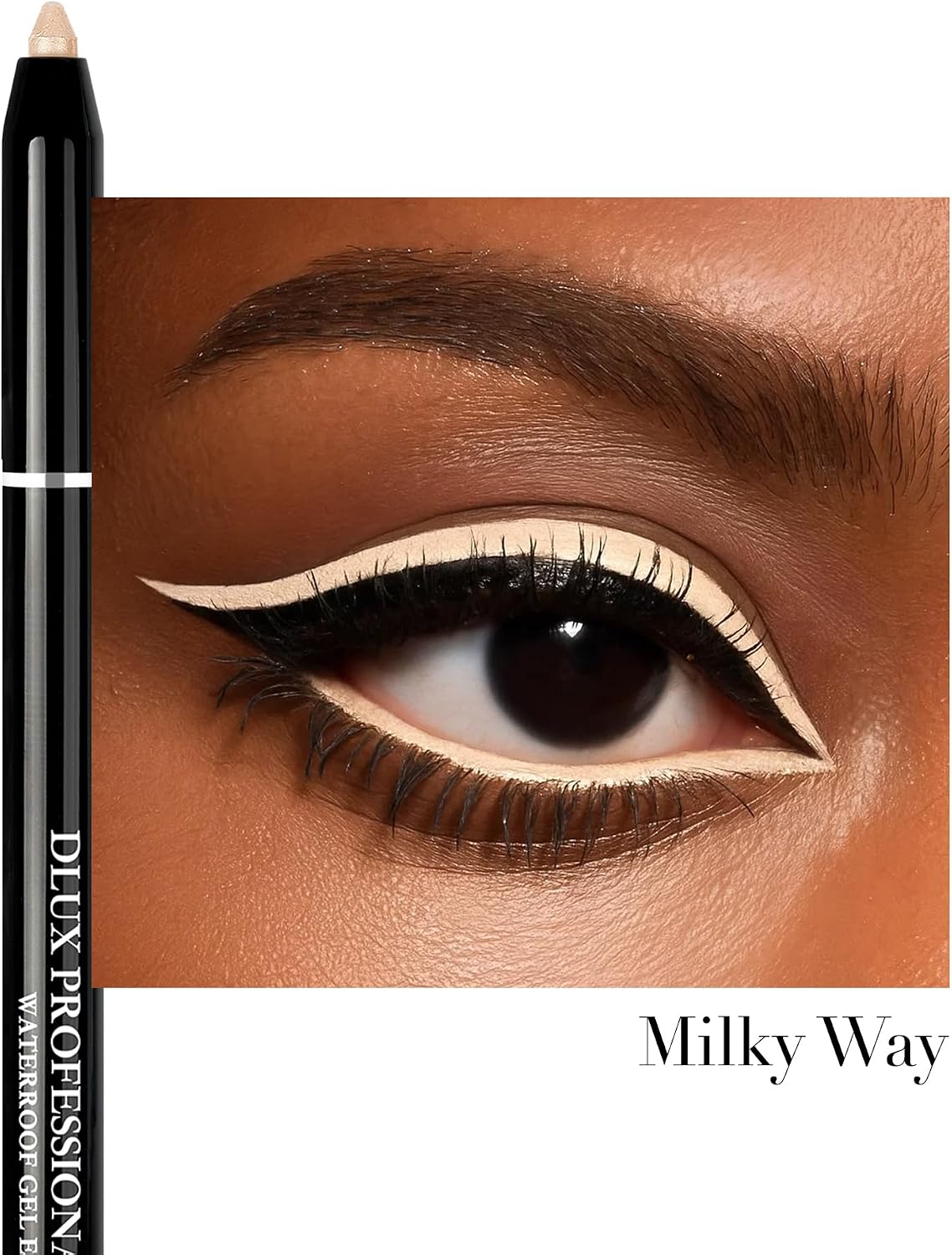 (Milky Way) - DLUX PROFESSIONAL EYELASH GEL LINER/Eyeliner/The best NO.1 brand in the world/Gel Type/Pencil Eyeliner/Easy to Control/Drew line/Made in Korea (Milky Way) - View 7 of 7