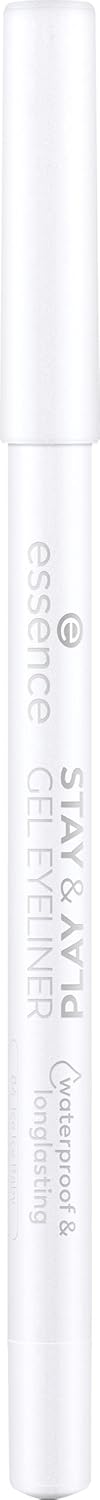 Essence Stay & Play Gel Eyeliner, No. 04, White, Long-Lasting, Highly Pigmented, Vegan, Waterproof, No Microplastic Particles, Nanoparticles Free, Pack of 1 (1.3 g) - View 8 of 8