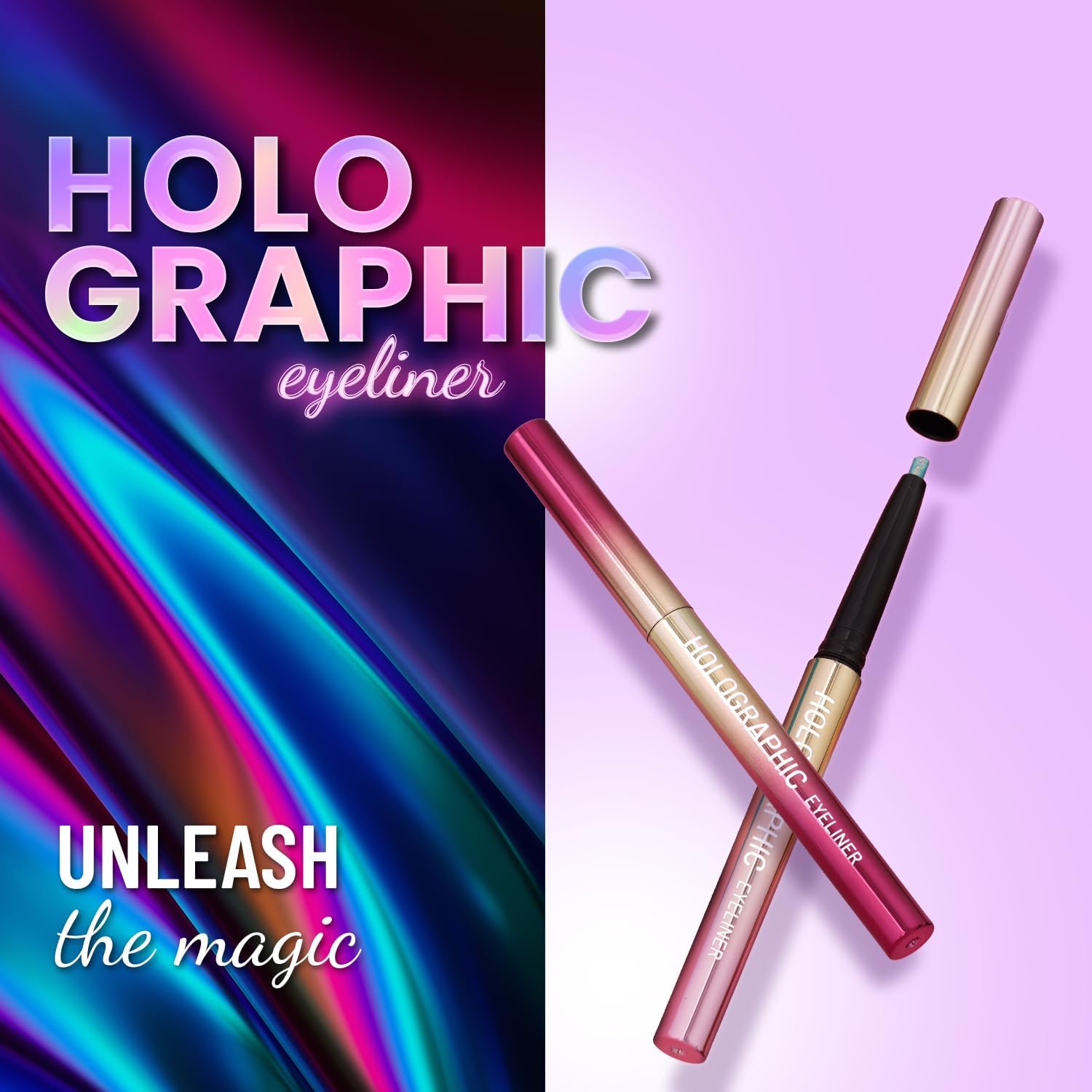 SWISS BEAUTY Holographic Shimmery Pencil Eyeliner – Waterproof, Smudge-Proof & Long-Lasting Creamy Formula with Multichrome Effect, Easy Glide, Shade: Coloured Earth, 0.2 g - View 8 of 8