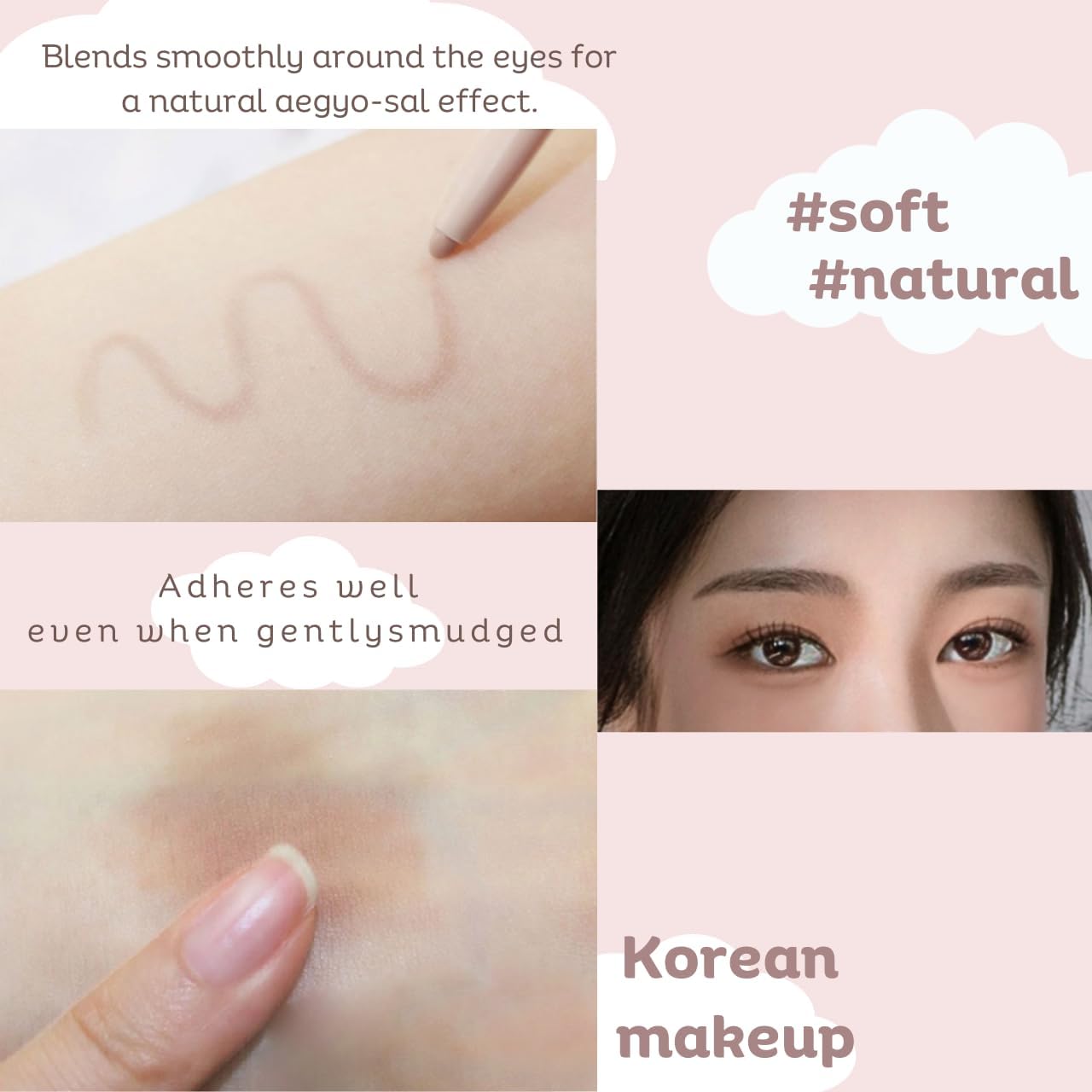 [thebom] AegyoSal Eyeliner Under-Eye Enhancing Pencil Highlighter Eye Makeup,2set (Brown + Beige) Korean Beauty Cosmetics - View 3 of 8