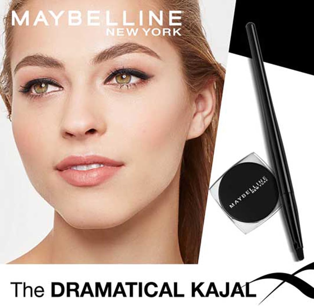Maybelline New York Lasting Drama Eye Liner Drama Gel Liner, Black, 2.5g - View 3 of 6
