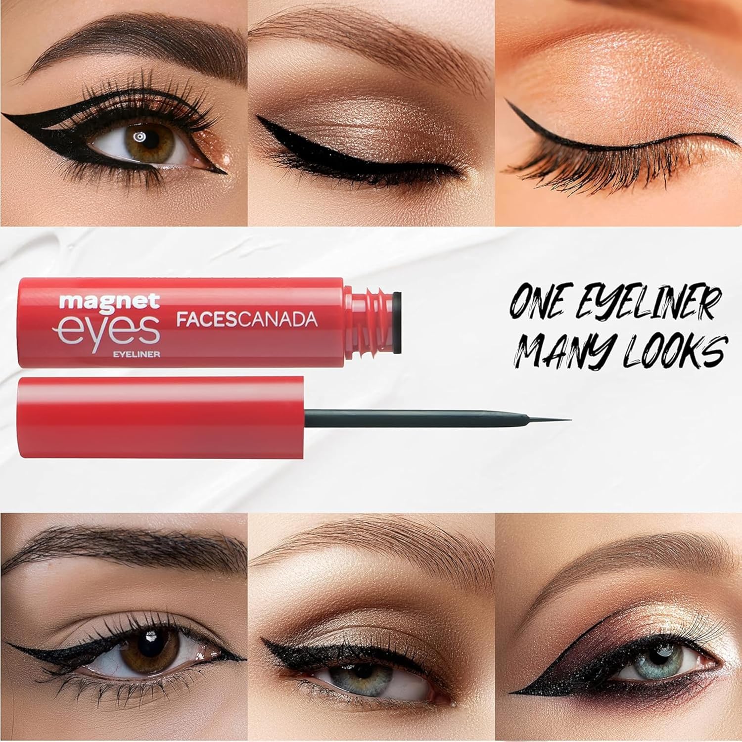 FACESCANADA Faces Magneteyes Eyeliner, Black 01, 3.5ml, Multi - View 4 of 7