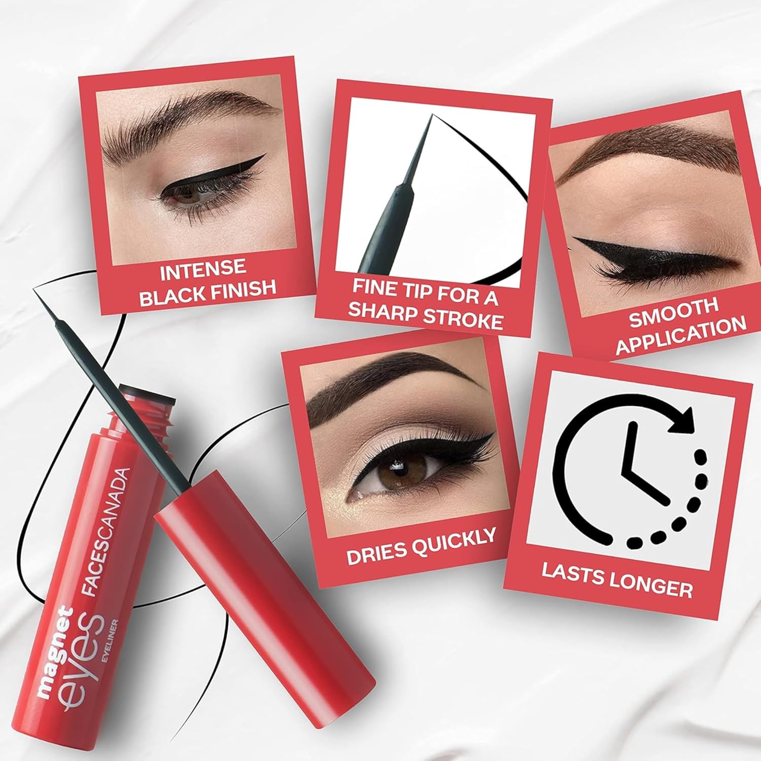 FACESCANADA Faces Magneteyes Eyeliner, Black 01, 3.5ml, Multi - View 6 of 7