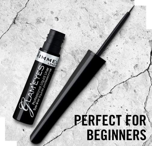 Rimmel London, Glameyes Professional Liquid Liner, 01 Black Glamour, 3.5 ml - View 7 of 7