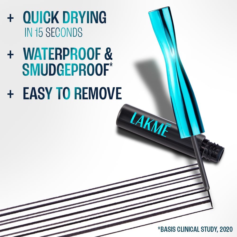 LAKMÉ Eyeconic Liquid Eyeliner, 4.5 ml, Black - View 8 of 10