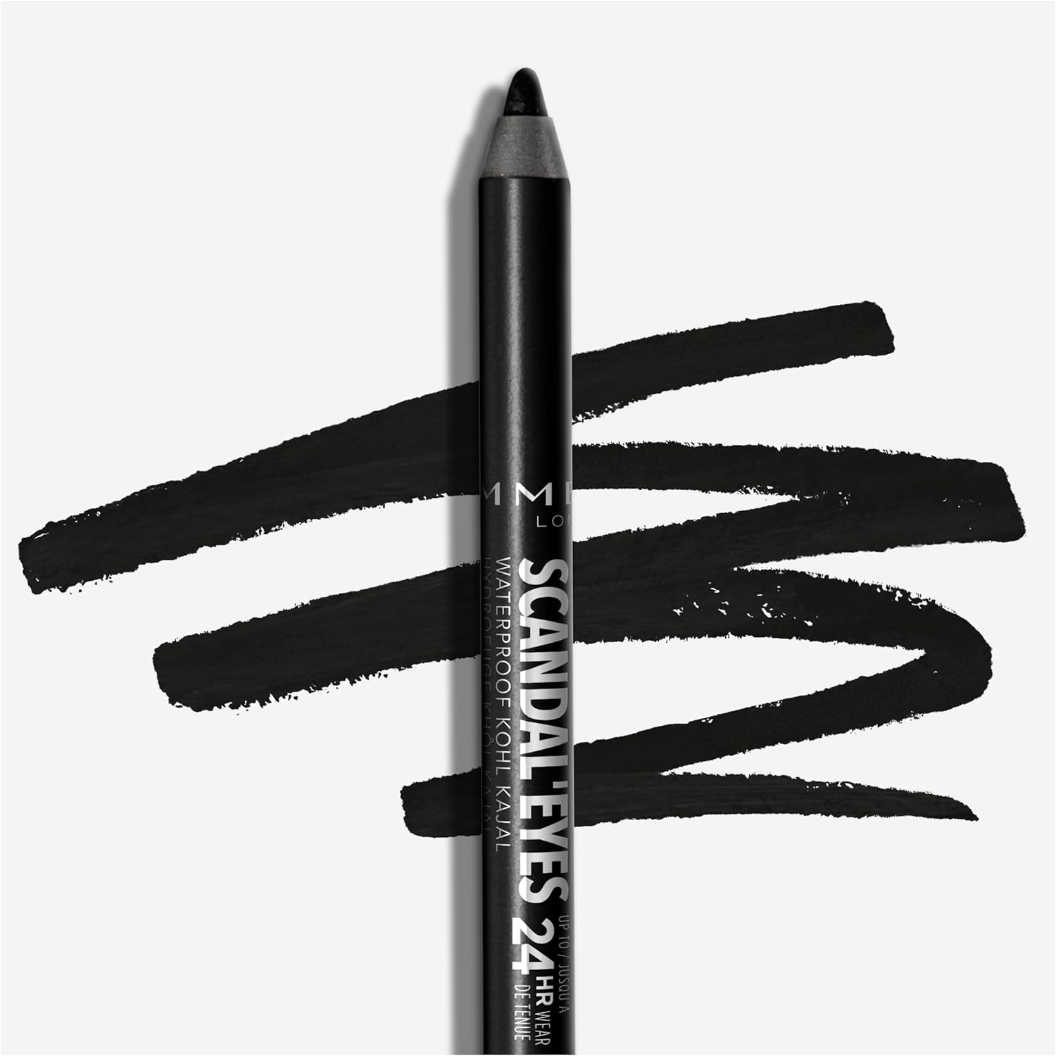 Rimmel London, Scandaleyes Waterproof Kohl Kajal Pencil Eyeliner, 01 Black, 1.3 G - View 3 of 5
