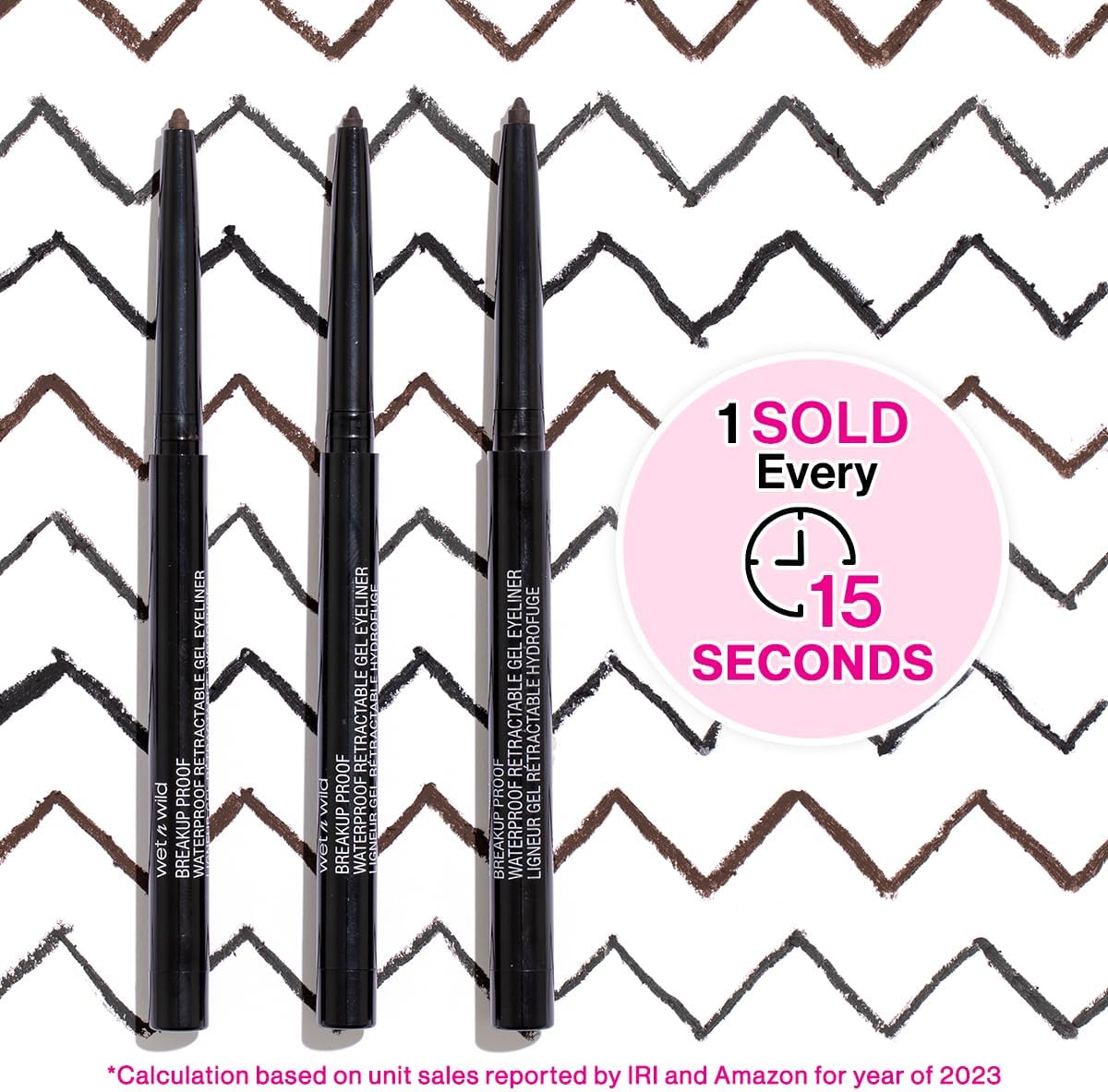 wet n wild Mega Last Breakup Proof Eyeliner, Quick Drying, Waterproof, 16-Hour Wear - Cruelty-Free & Vegan - Black - View 9 of 9