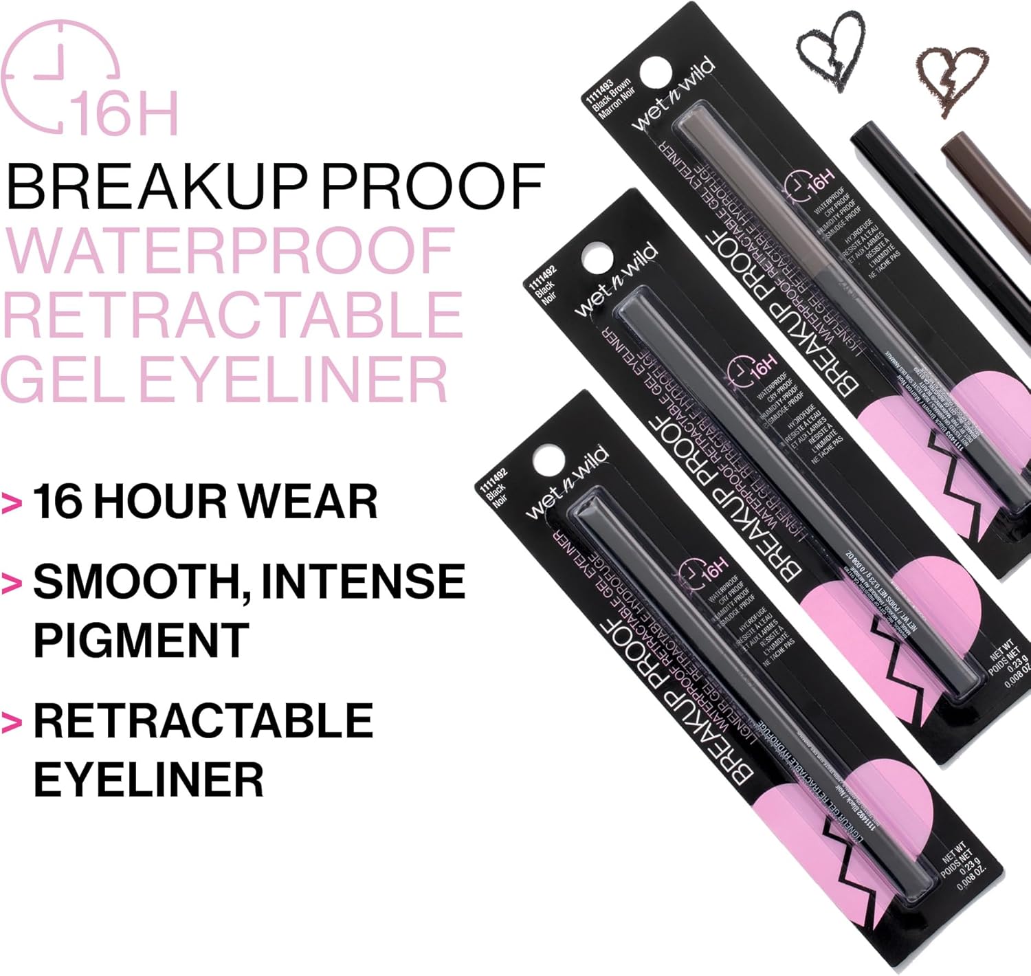 wet n wild Breakup Proof Waterproof Retractable Gel Eyeliner Charcoal - View 6 of 7