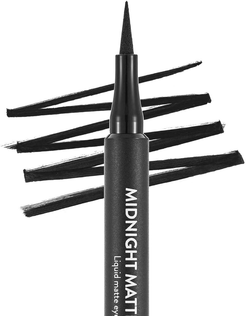 Flormar Midnight Matte Eyeliner – 001 Black – Precise Tip, Matte Finish, Brush Design, Smooth - View 3 of 3