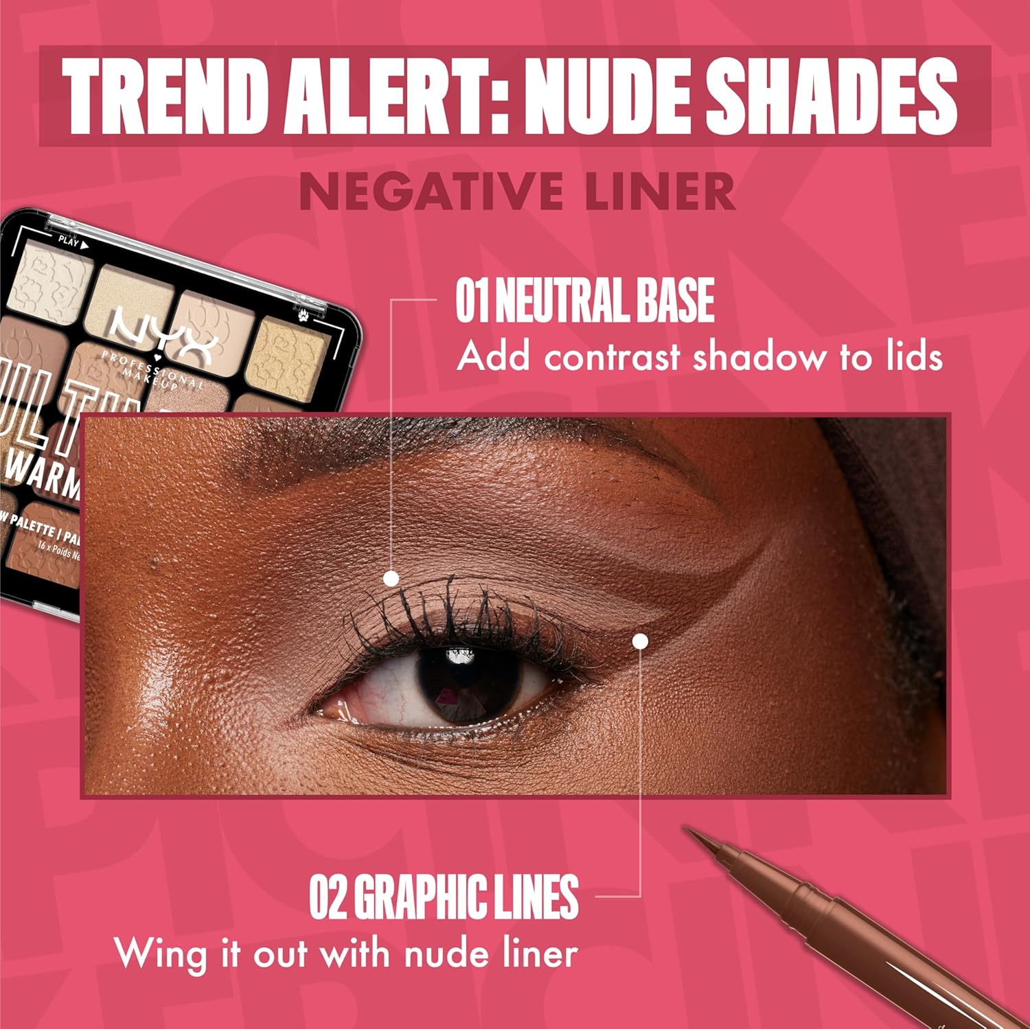 NYX Professional Makeup Epic Ink Liner, Waterproof Liquid Eyeliner - Dark Chocolate, Vegan Formula, Intense Pigment - View 3 of 8
