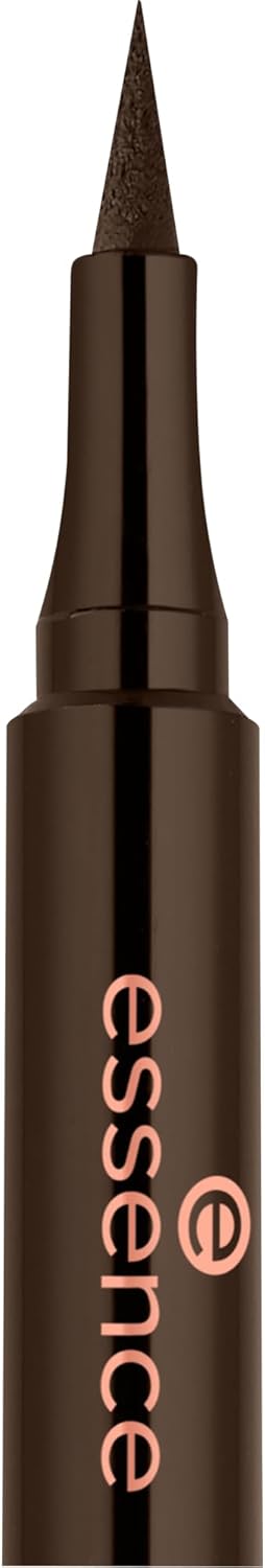 essence eyeliner pen, extra long-lasting, no. 020, brown, long-lasting, defining, colour-intensive, vegan, nanoparticles free, no perfume, no alcohol, pack of 1 (1 ml) - View 7 of 8