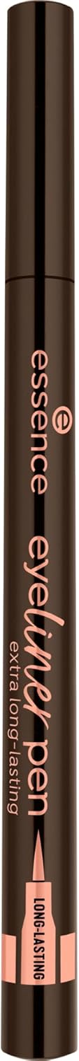 essence eyeliner pen, extra long-lasting, no. 020, brown, long-lasting, defining, colour-intensive, vegan, nanoparticles free, no perfume, no alcohol, pack of 1 (1 ml) - View 8 of 8
