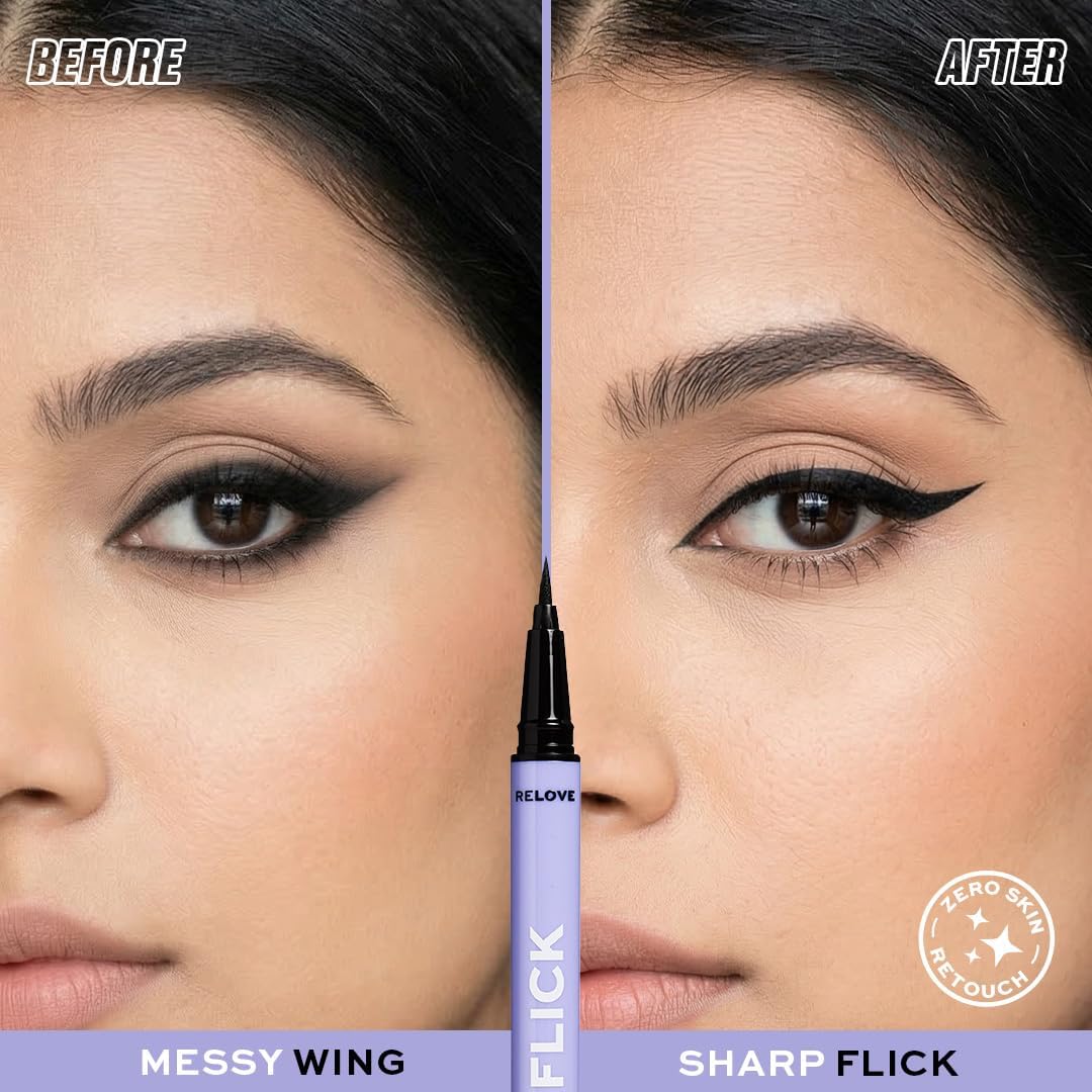 Revolution Relove Slick Flick Eyeliner Black - View 6 of 7