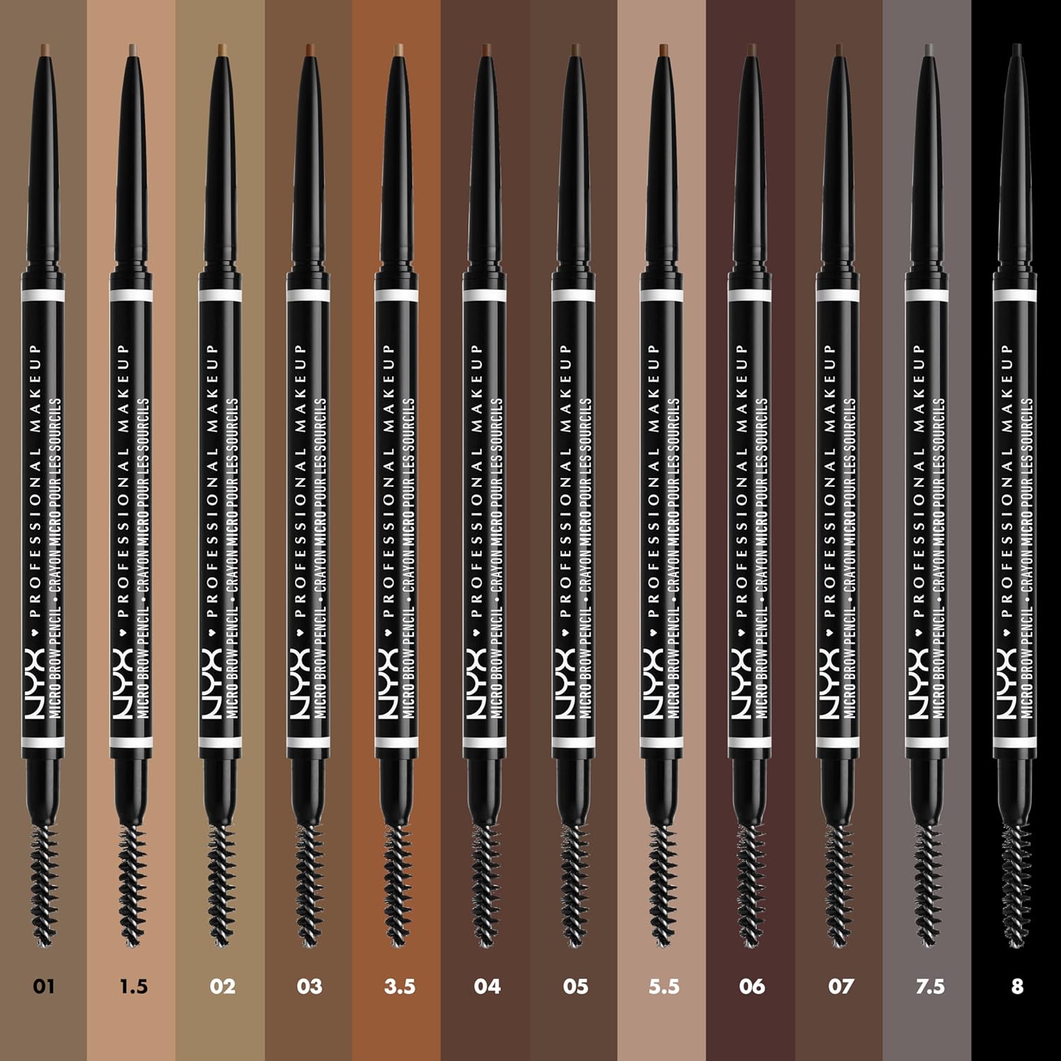 NYX Professional Makeup Micro Brow Pencil, Ultra-Fine, Dual-Ended, Precise Eyebrow Pencil with Retractable Tip and Spoolie Brush, Shade: Espresso (07) - View 3 of 6