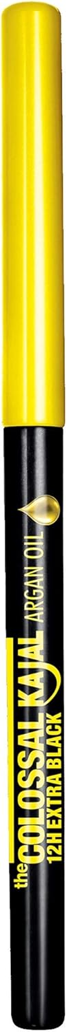 Maybelline New York 2 Piece Set: Colossal 100% Black Mascara + Kajal Argan Oil Khol Eyeliner - View 2 of 6