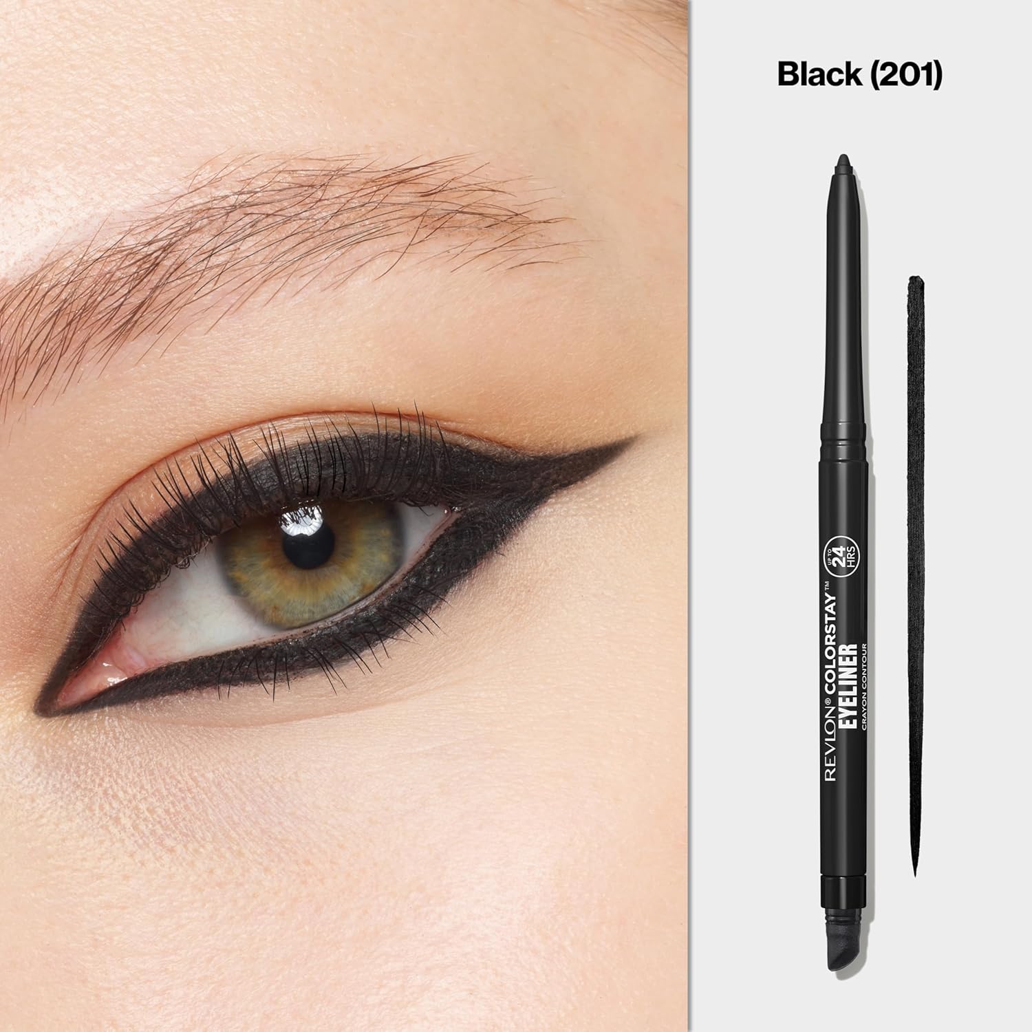 Revlon Colorstay Eyeliner Pencil Unisex, No.201 Black, 0.01 Ounce - View 8 of 8