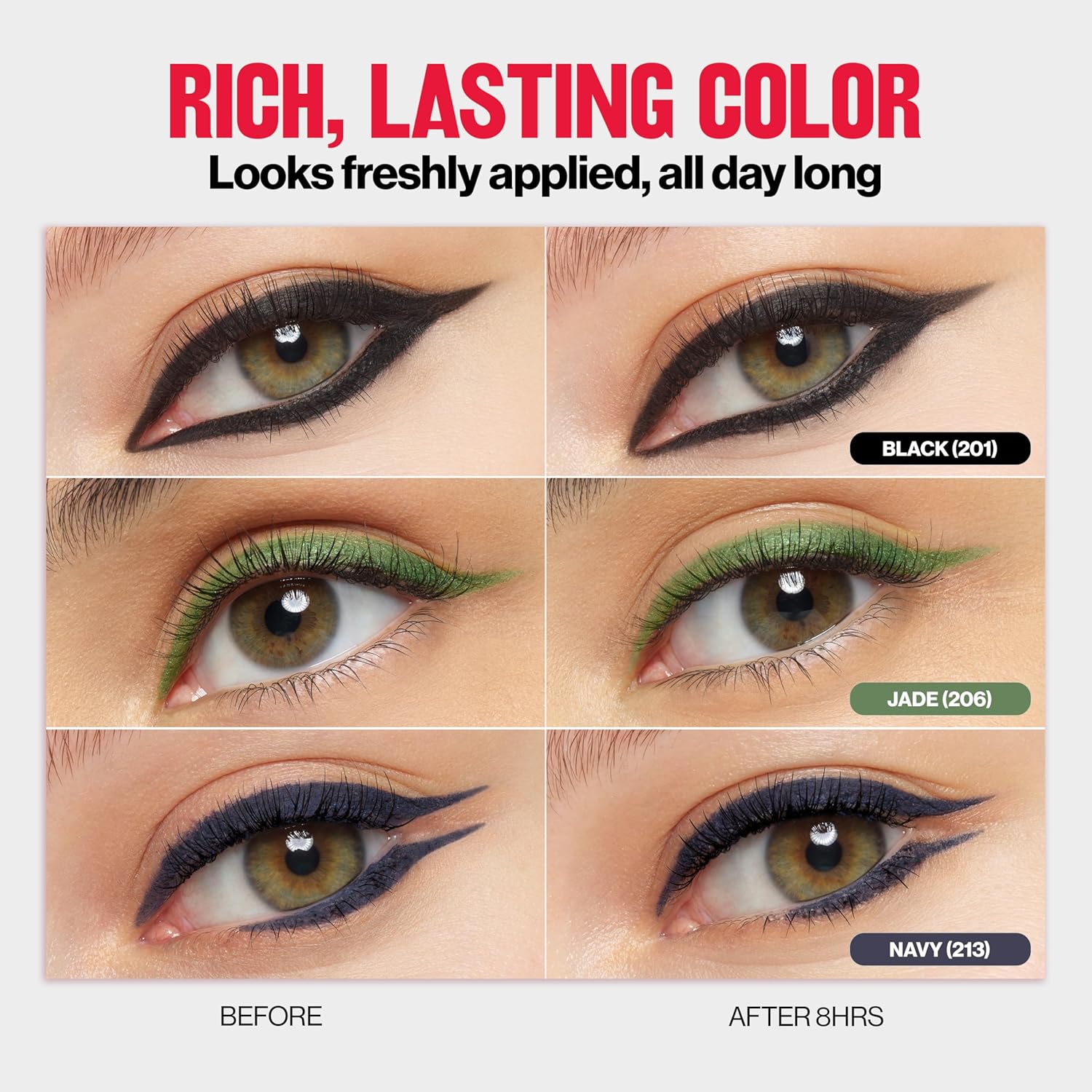 Revlon ColorStay Pencil Eyeliner with Built-in Sharpener, Waterproof, Smudgeproof, Longwearing Eye Makeup with Ultra-Fine Tip, Charcoal, 0.01 oz - View 5 of 8