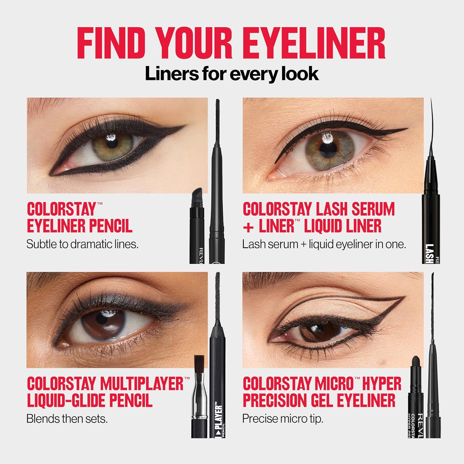 Revlon Pencil Eyeliner, ColorStay Eye Makeup with Built-in Sharpener, Waterproof, Smudge-proof, Longwearing with Ultra-Fine Tip, 206 Jade, 0.01 oz - View 2 of 9