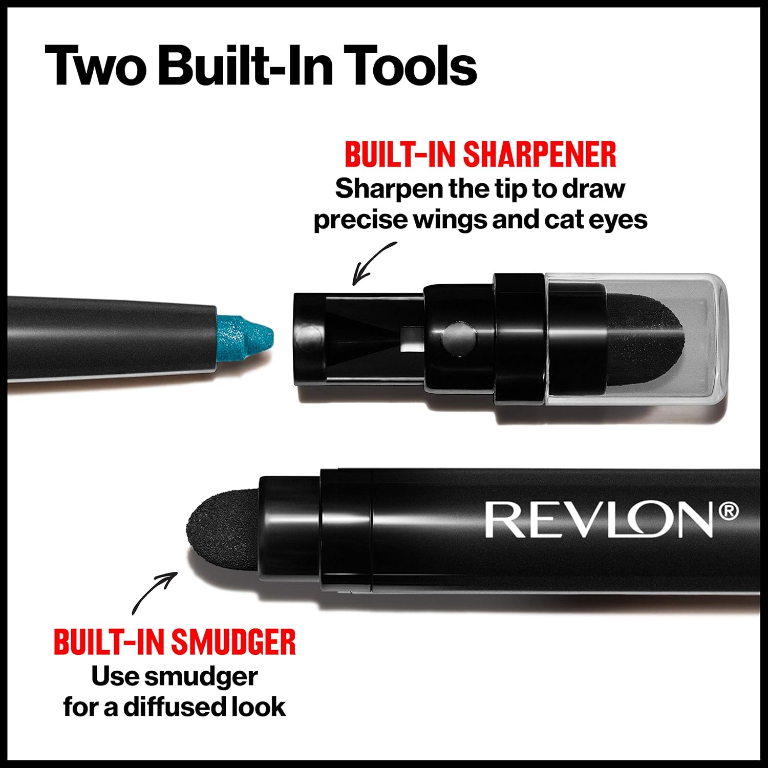 Revlon Pencil Eyeliner, ColorStay Eye Makeup with Built-in Sharpener, Waterproof, Smudgeproof, Longwearing with Ultra-Fine Tip, 210 Teal, 0.01 Oz - View 3 of 6